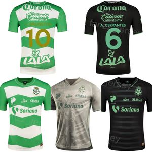 Homem Santos Laguna 21 DORIA Soccer Jersey 2023 24 Club Team 10 BRUNETTA 6 CERVANTES 7 PRECIADO 9 CORREA 3 GOVEA 25 LAJUD 23 LOPEZ Camisa de futebol Kits Nome personalizado Número