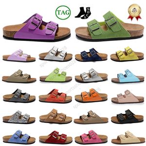 Birkes Buckle Männer Frauen Sandalen Bostons Clogs Designer Birkinstocks Flache Kork Slide Lässige Hausschuhe Sommer Strand Pantoufle Lieblingspantoletten Komfort Sliders