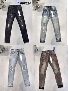 фиолетовые джинсы мужские бирки унисекс мужские дизайнерские джинсы рваные узкие джинсы брюки для мужчин dhgate Вымытая старая одежда Дизайнерские брюки брюки Мужские джинсы Джинсы люксового бренда