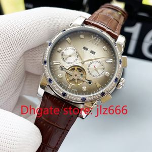 Orologio da uomo orologio meccanico design di lusso PP movimento meccanico completamente automatico tourbillon impermeabile superficie a specchio zaffiro,aa