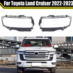 Auto przezroczysta skorupa reflektorów do Toyota Land Cruiser 2022 2023 przednie reflektor soczewki Labsaż Lambadka szklana kase