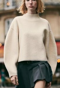 Frauen Pullover 2024 Winter Rollkragenpullover Pullover Frauen Lose Beiläufige Strickwaren Weibliche Herbst Outwear