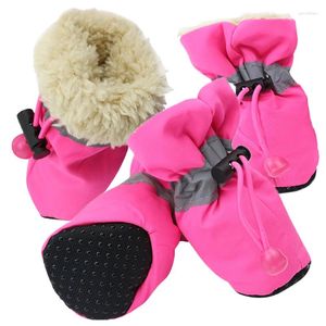 Dog Apparel Pet Shoes Warm For Dogs Booties Anti Slip Waterproof Small Large Portable Winter Pets Accessories