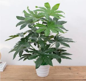 Decorações de Natal Simuladas Plantas Verdes Plástico Monstera Árvore Everygreen Vasos Falsos Flores Sem Pote Varanda el Decoração Planta Artificial 231215