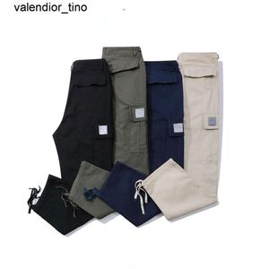 New 24ss Designer Men's Cargo Pants North American Pure Cotton Five Point Check Cotton Jogger Sweatpants Drawstring Outdoor Trousers with mens womens Pants