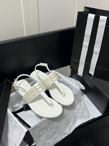 Lyxvarumärken kvinnors sandaler sommarkanal tofflor öppen tå platt casual designer skor miller glida kvinnor strand flip-flops35-40 trevligt