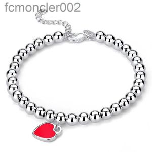 Bracelets Designer Bracelet for Women Love Heart Bracelet Luxury Jewelry Silver Red Blue Pink Titanium Chain Designers 8OW1