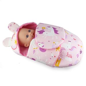 Doll Accessories sleeping bag set 25cm baby recycled doll 10 inch baby doll accessories 231214