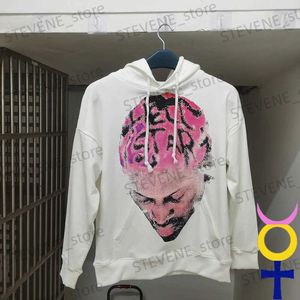 Men's Hoodies Sweatshirts Hoodies Washed Print Hooded Pullover Men Women Clothes Casual Loose 3XL Sweatshirts T231215