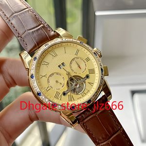 Orologio da uomo orologio meccanico design di lusso pp tourbillon completamente automatico movimenti meccanici superficie dello specchio a zaffiro impermeabile, quadrante in acciaio inossidabile, EE