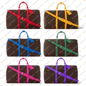 Unisex moda swobodna design luksusowa keepall 50 cm torba turystyczna torba na jamę krzyżową torbę na ramię TOTE torebka górna jakość lustra M46775 M46769 M46771 M46773 M46770