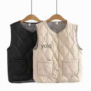 Women's Vests Women Winter V Quilted Cotton Coat Sleeveless V-ne Lose Female Casualyolq