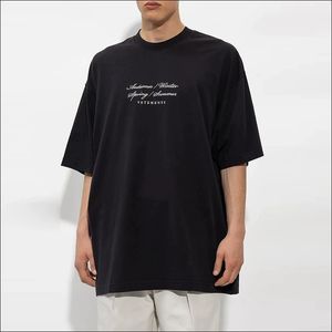 2023ss Fashion Vetements t-shirts VTM Letter Embroidered Cotton T-shirt for Men Casual T-shirt Men Tops Hiphop