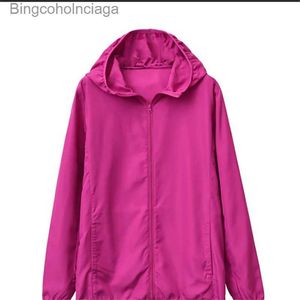 Altri Abbigliamento 7XL Giacca da donna 2022 Nuova Primavera Estate Giacca casual Protezione solare Abbigliamento Donna Anti-UV Giacca con cappuccio sottile Capispalla A14L231215