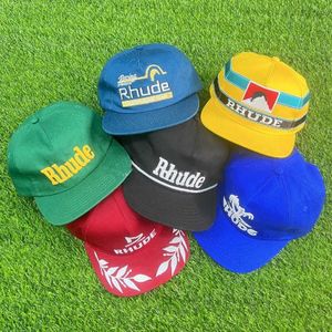 Unisex Rhude Collections Baseball Caps Outdoor Casual Truck Hat Regulowane para CAP218Q