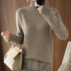 Women's T Shirts Thermal Underwear Top For Ladies Solid Color Women Long Sleeve Turtleneck Soft Warm Pullover Knit Fall Winter Clothes