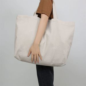 Shopping Bags Customize Tote Reusable Cotton Women Storage Bag Fabric Cloth Beach String Handbags 231215