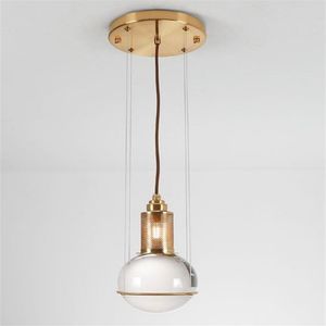 Post-modern Crystal Pendant Lights Led Hanglamp Ball Hanging Lamp for Living Room Kitchen Home Light Fixtures Luminaire Decor LLFA239T