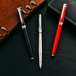 Metal Business Signature Pen Student Stationery Writing School Office Supplies Black Ink Neutral Teacher's Day Gift