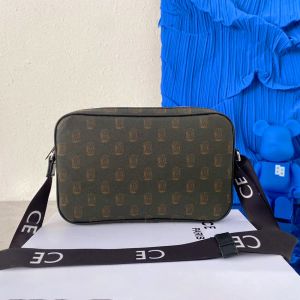 2024 Mens Canvas Cabas Silindir Tasarımcı Çanta Çanta Çanta Lüksler Çanta Çantası Çanta Kamera Çantası Adam Orijinal Deri Kadın Debriyaj Sling Messenger Omuz Çantaları