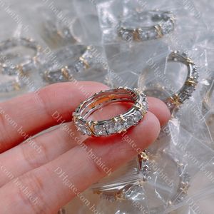 Band Rings 925 Silver Diamond Ring Women Designer Förlovningsring Luxuy Mosang Stone Ring Jewelry Ladies Valentine's Day Gift