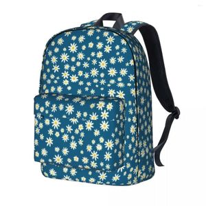 Zaino Margherite Modello Fiori Zaini estetici primaverili Regalo di Natale Ragazzo Ragazza Trekking Stampa Borse da scuola superiore Zaino colorato