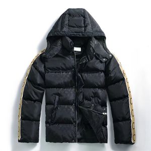 Ny herr down jacka mode tryck brev design avslappnad down kappa populära puffer jackor utomhus varm parka multicolor plus size par kläder svart m-3xl