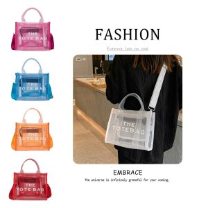 مقاوم للماء المصمم Burlon Snapshot PVC PVC Handbag Clear Pochette Weekender Bag Womens Mens عالية الجودة أكياس تسوق الكتف