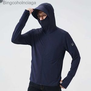 Inne odzież Summer UPF 50+ UV Słońca Płaszcze skóry Odłączona kapelusz Ultra-Light Sportswear z kapturem Zakapor Mężczyzny Windbreaker Casual Japety 231215