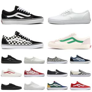 Shoe Designer Old Skool Leisure Skateboarding Shoes Black and White Men's Running Shoes Women's Fashion Outdoor Flat Shoes Size 36-44