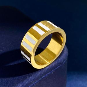 Herrendesigner Ring Schmuck Titanium Stahl Luxus Gold Liebesringe Engagements für Frauen mit Box2482