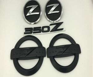 5Pcs Black 350Z Badge Kits Car Body Side Rear Emblem Stickers for 350Z Fairlady Z336124849