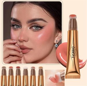 QIBEST Penna per trucco multifunzionale Blush Penna riparatrice lucida perlescente Fine Glitter opaca Illumina naturalmente il trucco del viso