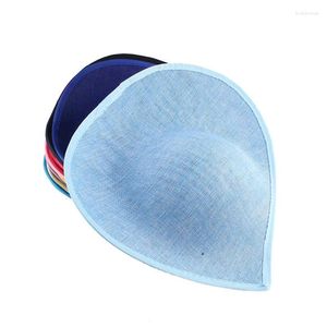 Stil ljus bule färg 30 cm fascinatorer hatt baser mode bröllop huvudbonad damer milliner hårtillbehör 5 st/parti