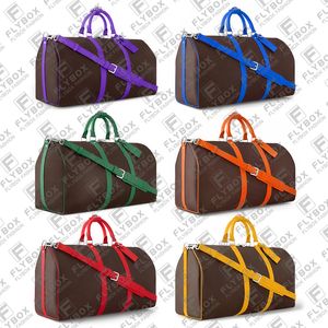 M46769 M46770 M46771 M46773 M46775 Keepall 50CM Bolsa de viagem Duffel Bags Unissex Fashion Luxury Designer Bolsa de ombro Tote Bolsa de alta qualidade Entrega rápida