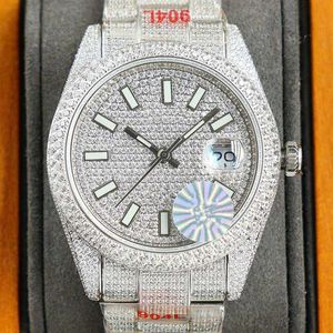 손목 시계 다이아몬드 시계 남성 자동 기계식 시계 40mm 손목 시계로 만든 904L 스테인 스틸 Montre DE272U