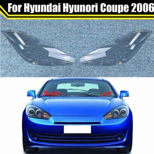 Передняя фара автомобиля, абажур, крышка авто, стеклянная линза для Hyundai Hyunori Coupe 2006, крышка фары