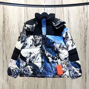 Designer Luxury Chaopai Classic Winter New Outdoor Second Generation Down Thicked Men's and Women's Warm Snow Mountain First Generation Bread Jacket