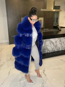 Women's Fur Faux Fur RR2831 Two Ways Wear Long Faux Fur Coats Women Stand Fur Collar Long Sleeve Fake Fur Winter Jackets Women Waist Zipper T231215