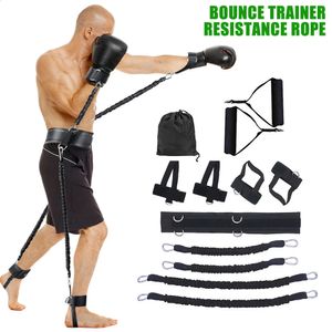 Bungee Sports Fitness Resistance Bands Alongamento Strap Set para exercícios de braço de perna Boxe Muay Thai Gym Bouncing Training Equipment 231214