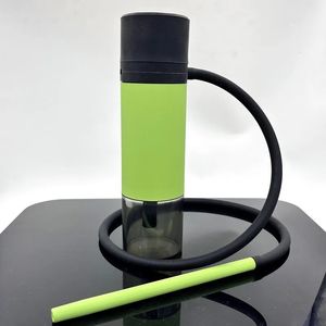Water Bottles Acrylic Silicone Hookah Portable Bottle Shisha for Outdoor Car Beach Picnic Chicha Cup Narguile Accessories 231215