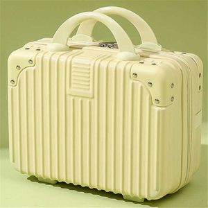 suitcases Makeup 14 carry on small luggage with hand gifts, mini travel box, 16 inch password box 231215