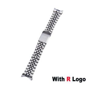 18mm 19mm 20mm 316L Rostfritt stål Sliver Gold Jubilee Watch Strap Band Armband Compatible för 5 Solex 220617245i