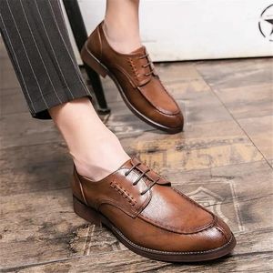 Dress Shoes 39-44 Weding Boy Heels Lace Up Mens Casual Sneakers Sports Runing Type Choes High Grade