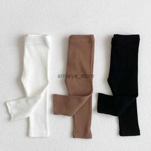 Salopette per bambini Leggings invernali per bambini Pantaloni skinny a coste per ragazze Elasticità casual per bambini Pantaloni semplici per ragazzi Pantaloni in cotone caldoL231129