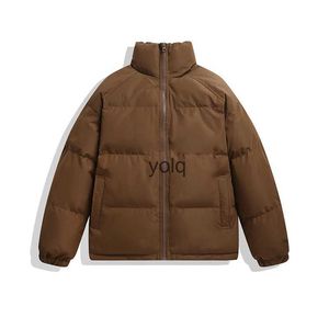 Homens para baixo parkas inverno jaet homens moda quente cor sólida iened streetwear solto casaco curto masculino parka i jaets masculino S-3XLyolq