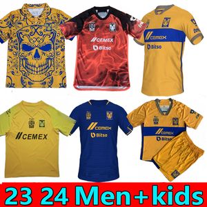 23/24 S-4XL LIGA MX Tigres UANL camisas de futebol GIGNAC 2023 2024 F.THAUVIN FERNANDEZ Nico PIZARRO C.SALCEDO VARGAS 7 estrelas camisas de futebol homens crianças kits meias conjuntos completos