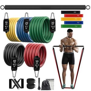 Bungee 150lb Fitness Booty Resistance Elastic Band Workout for Training Home Exercise Sport Gym Dumbbell Harness Set Expander Equipment 231214