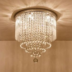 Nowoczesne K9 krystaliczne oświetlenie żyrandolowe mocno mocowanie LED Lampa oświetlenia Lampa Lampa do jadalni łazienka sypialnia mieszkańca 269f