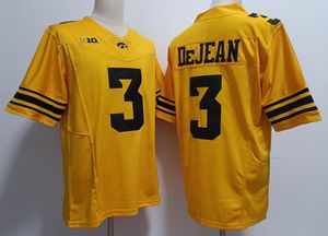 Iowa Hawkeyes College-Football-Trikot Herren genähte Trikots 3 Cooper DeJean 46 George Kittle weiß schwarz orange Herrentrikots